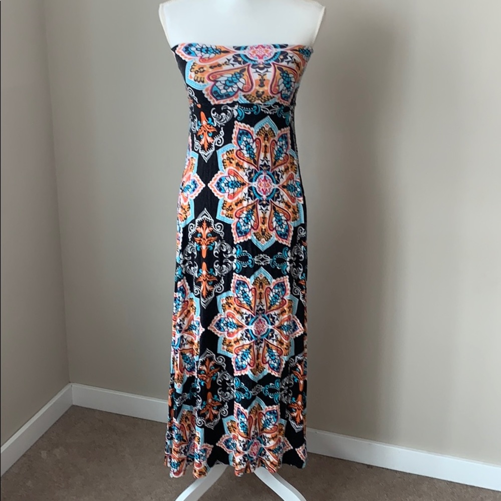 B_envied Strapless Maxi Dress - Picture 2 of 6